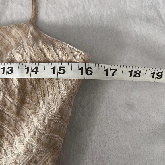 Tommy Hilfiger Dress Womens Size 6 Brown Spaghetti Strap Square Neck Cotton - Picture 5 of 8